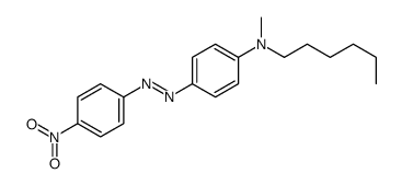 N-hexyl-N-methyl-4-[(4-nitrophenyl)diazenyl]aniline Structure