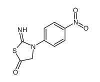 2-imino-3-(4-nitrophenyl)-1,3-thiazolidin-5-one结构式