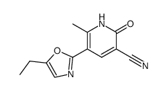 5-(5-ethyl-1,3-oxazol-2-yl)-6-methyl-2-oxo-1,2-dihydropyridine-3-carbonitrile Structure