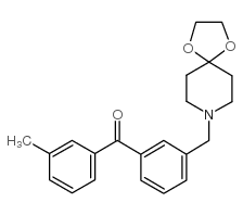 3-[8-(1,4-DIOXA-8-AZASPIRO[4.5]DECYL)METHYL]-3'-METHYL BENZOPHENONE Structure