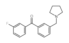 3-FLUORO-3'-PYRROLIDINOMETHYL BENZOPHENONE picture