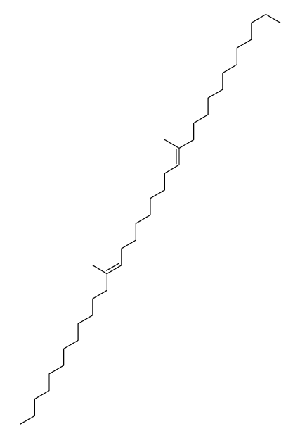 13,23-dimethylpentatriaconta-13,22-diene结构式