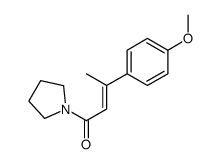 3-(4-methoxyphenyl)-1-pyrrolidin-1-ylbut-2-en-1-one结构式