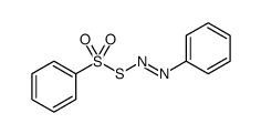 Benzenesulfonothioic acid, S-(2-phenyldiazenyl) ester结构式