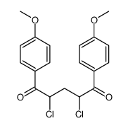 2,4-dichloro-1,5-bis(4-methoxyphenyl)pentane-1,5-dione Structure