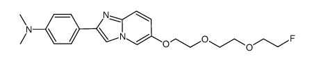 6-(2-fluoroethoxy-ethoxy-ethoxy)-2-(4-dimethylaminophenyl)-imidazo[1,2-a]pyridine Structure