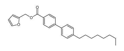 furan-2-ylmethyl 4-(4-octylphenyl)benzoate Structure