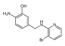 2-amino-5-[[(3-bromopyridin-2-yl)amino]methyl]phenol结构式