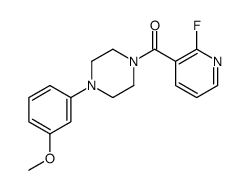 (2-fluoropyridin-3-yl)-[4-(3-methoxyphenyl)piperazin-1-yl]methanone Structure