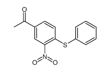 1-[3-硝基-4-(苯基硫代)苯基]-1-乙酮结构式