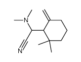 2-(2,2-dimethyl-6-methylenecyclohexyl)-2-(dimethylamino)acetonitrile Structure