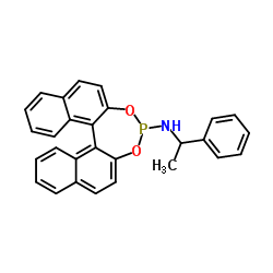 (11BR)-N-[(R)-1-苯基乙基]-联萘并[2,1-D:1',2'-F][1,3,2]二氧膦杂-4-胺结构式