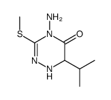 4-amino-3-methylsulfanyl-6-propan-2-yl-1,6-dihydro-1,2,4-triazin-5-one Structure