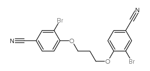 3-bromo-4-[3-(2-bromo-4-cyanophenoxy)propoxy]benzonitrile结构式