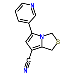 1H,3H-Pyrrolo[1,2-c]thiazole-7-carbonitrile, 5-(3-pyridinyl) Structure