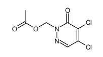 1-acetoxymethyl-4,5-dichloropyridazin-6-one结构式