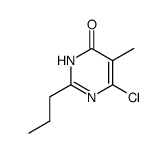 6-chloro-5-methyl-2-propyl-3H-pyrimidin-4-one Structure