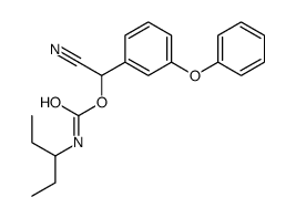 [cyano-(3-phenoxyphenyl)methyl] N-pentan-3-ylcarbamate结构式