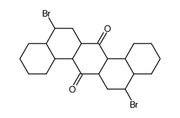 5,9-Dibrom-per-hydro-dibenzanthrachinon-(7,14) Structure