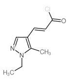 (2E)-3-(1-Ethyl-5-methyl-1H-pyrazol-4-yl)-acryloyl chloride Structure