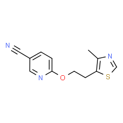 6-[2-(4-Methyl-1,3-thiazol-5-yl)ethoxy]nicotinonitrile图片