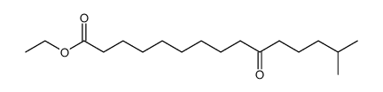 14-methyl-10-oxo-pentadecanoic acid ethyl ester结构式