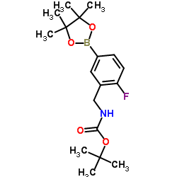 3-(Boc-aminomethyl)-4-fluorobenzeneboronic acid pinacol ester picture