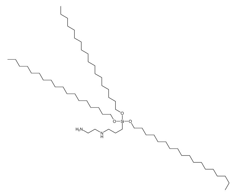 N'-(3-trioctadecoxysilylpropyl)ethane-1,2-diamine Structure