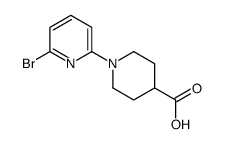 1-(6-溴-2-吡啶基)-4-哌啶甲酸结构式