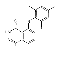 4-methyl-8-(2,4,6-trimethylphenylamino)-2H-phthalazin-1-one结构式