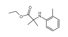 α-o-toluidino-isobutyric acid ethyl ester结构式