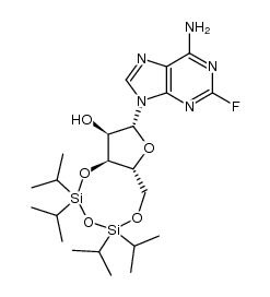 2-fluoro-3',5'-O-(tetraisopropyldisiloxane-1,3-diyl)adenosine结构式