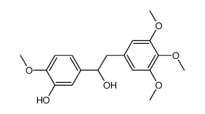 5-[1-hydroxy-2-(3,4,5-trimethoxyphenyl)ethyl]-2-methoxyphenol Structure