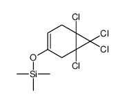 trimethyl-[(1,6,7,7-tetrachloro-4-bicyclo[4.1.0]hept-3-enyl)oxy]silane Structure