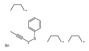 tributyl(4-phenylsulfanylbuta-2,3-dien-2-yl)stannane结构式