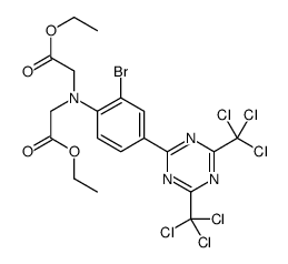 Diethyl N-[2-bromo-4-[4,6-bis(trichloromethyl)-1,3,5-triazin-2-yl]phenyl]iminodiacetate picture