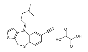 (10E)-10-[3-(dimethylamino)propylidene]-4H-thieno[2,3-c][1]benzothiepine-8-carbonitrile,oxalic acid Structure