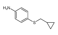 4-((cyclopropylmethyl)sulfanyl)aniline structure