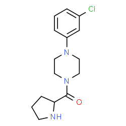 [4-(3-CHLORO-PHENYL)-PIPERAZIN-1-YL]-PYRROLIDIN-2-YL-METHANONE Structure