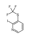 2-Iodo-3-[(trifluoromethyl)sulfanyl]pyridine Structure