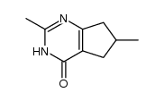 2,6-dimethyl-6,7-dihydro-3H-cyclopenta[d]pyrimidin-4(5H)-one Structure