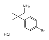 (1-(4-bromophenyl)cyclopropyl)methanamine hydrochloride Structure