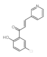 2-Propen-1-one,1-(5-chloro-2-hydroxyphenyl)-3-(3-pyridinyl)-结构式