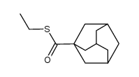 ethyl 1-adamantanecarbothionate结构式