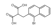 2-((1-bromonaphthalen-2-yl)methyl)malonic acid Structure