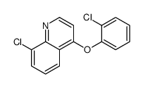 8-chloro-4-(2-chlorophenoxy)quinoline结构式