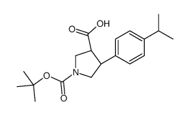 (3S,4R)-1-(TERT-BUTOXYCARBONYL)-4-(4-ISOPROPYLPHENYL)PYRROLIDINE-3-CARBOXYLIC ACID picture