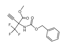 2-(Benzyloxycarbonylamino)-2-trifluormethyl-but-3-insaeuremethylester结构式