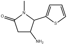 2-Pyrrolidinone, 4-amino-1-methyl-5-(2-thienyl)-结构式