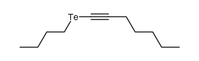 butyl(hept-1-yn-1-yl)tellane Structure